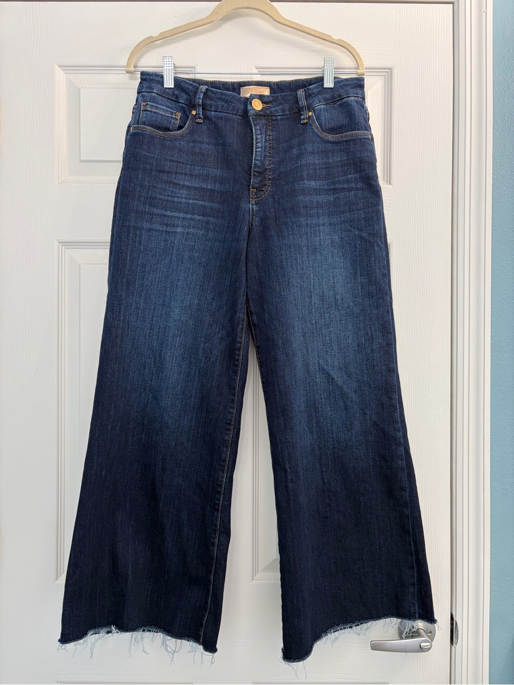 Kut From The Kloth Meg Fab Ab Wide Leg Dark Blue Jeans